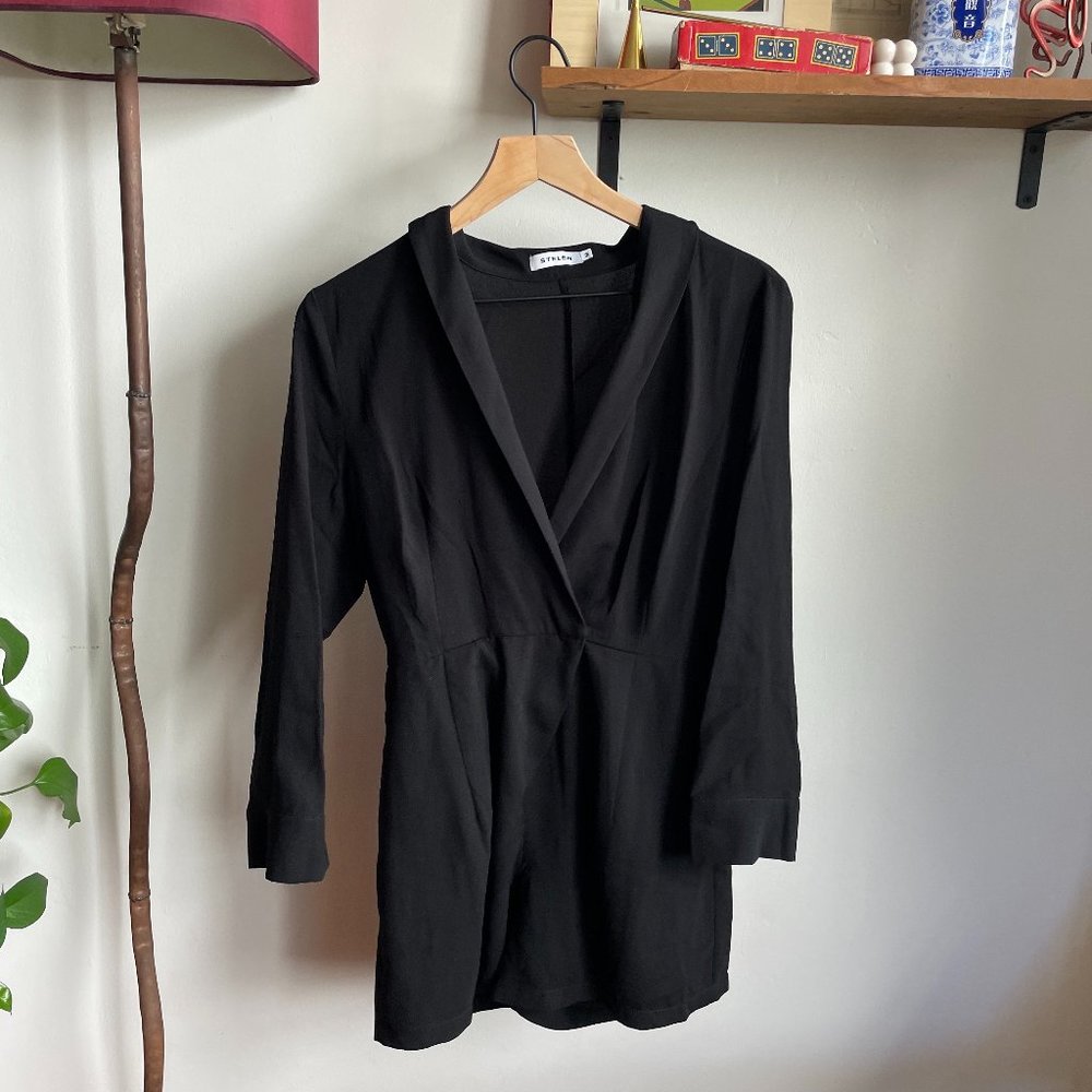 Stelen Black Shorts Jump Suit